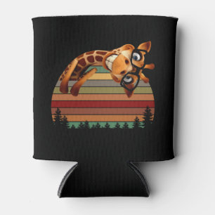 Retro Long Neck Animal Giraffe Zoo Can Cooler