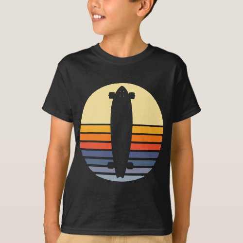 Retro Longboard Gift for Longboarding Lovers And L T_Shirt
