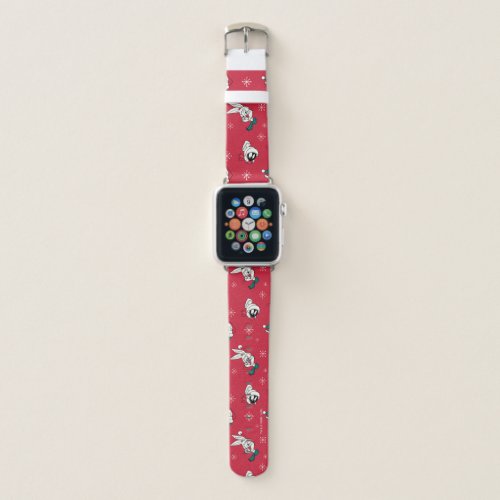 Retro LOONEY TUNES Winter Holiday Pattern Apple Watch Band