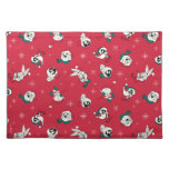 Retro LOONEY TUNES™ Winter Holiday Pattern Cloth Placemat