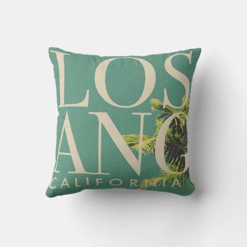 Retro Los Angeles Throw Pillow Zazzle