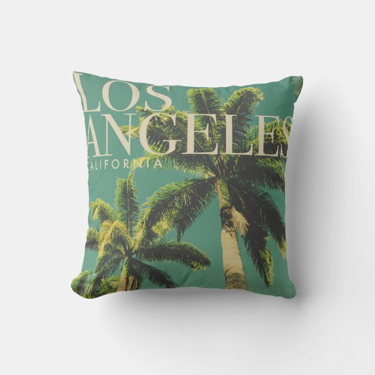 Retro Los Angeles Throw Pillow Zazzle
