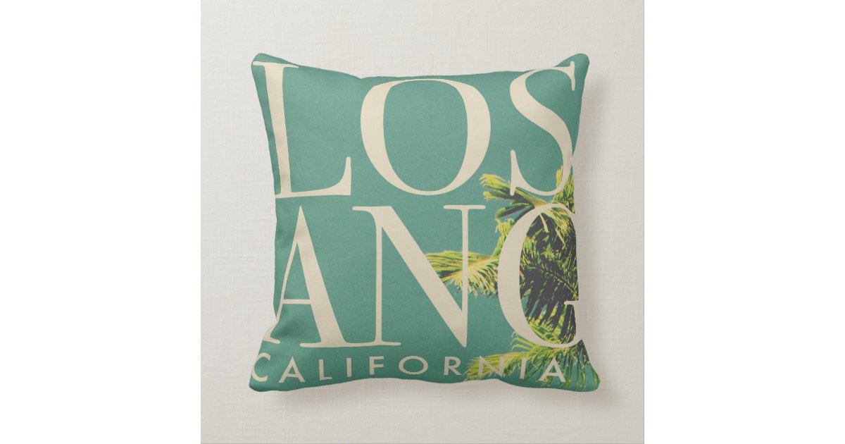 Retro Los Angeles Throw Pillow