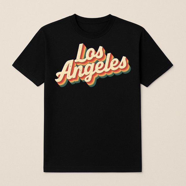 Retro Los Angeles Vintage Script T-Shirt (Creator Uploaded)