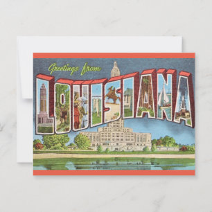 Retro Louisiana Postcard