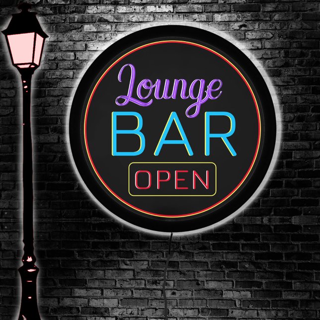 Retro Lounge Bar Open Sign (Creator Uploaded)