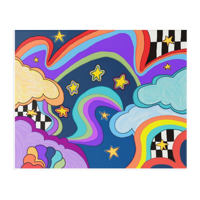 Retro Love Acrylic Print (Front)