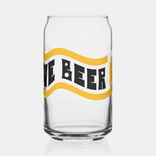 Retro "Love Beer" Can Glass