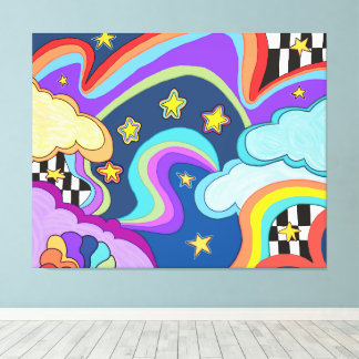Retro Love Canvas Print