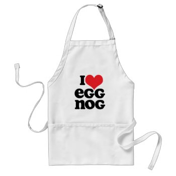 Retro Love Egg Nog Apron by koncepts at Zazzle