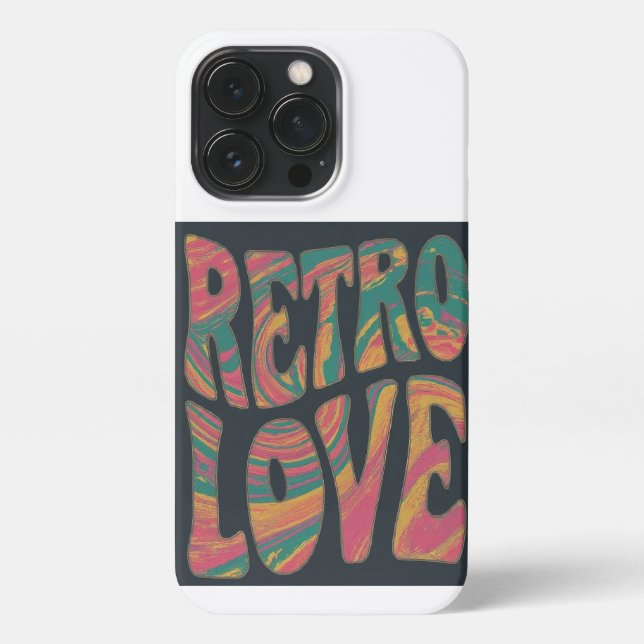 Retro love  iPhone case (Back)