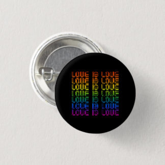 Retro Love is Love Button