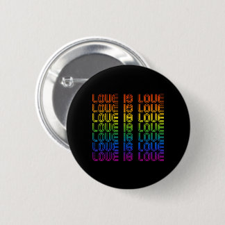 Retro Love is Love Button