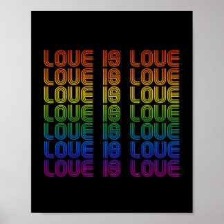 Retro Love is Love Poster