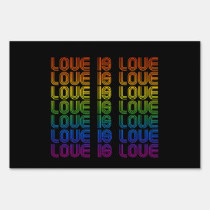 Retro Love is Love Sign