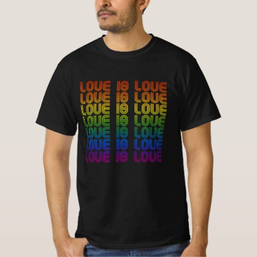 Retro Love is Love T_Shirt