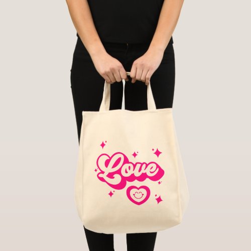 Retro Love  Love is All you need   Tote Bag