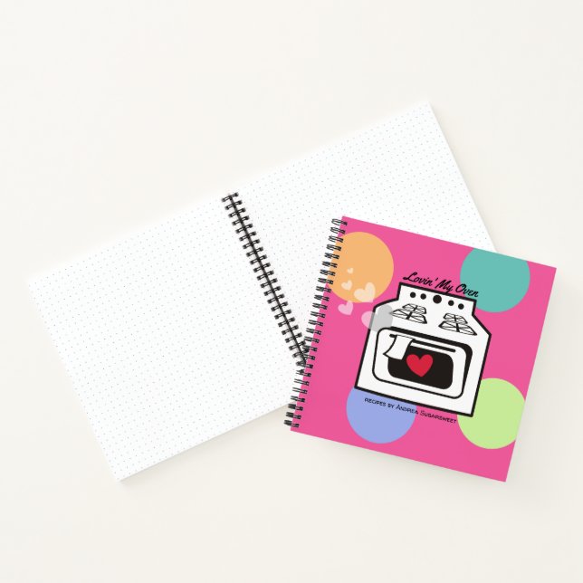 retro love oven personal cookbook recipe notebook (Inside)