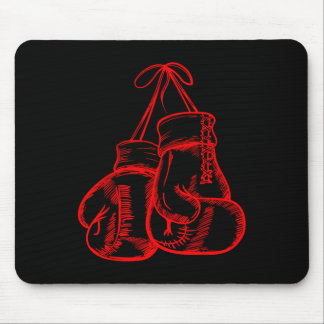 Retro Love Red Boxing Gloves Gifts Boxer Gift  Mouse Pad