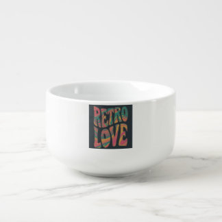 Retro love soup mug