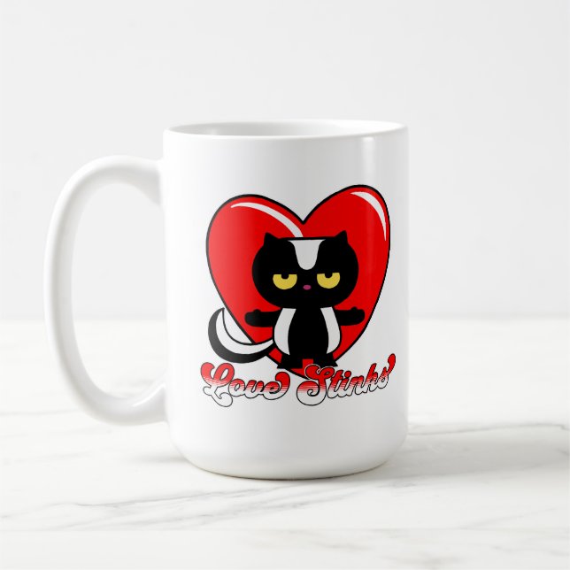 Retro Love Stinks Coffee Mug (Left)