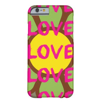 Retro Love Typography Barely There Iphone 6 Case by theunusual at Zazzle