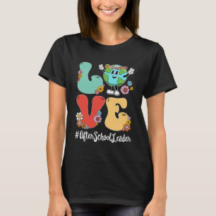 Retro Love World Earth Day 2023 After School Leade T-Shirt