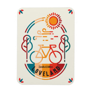 Retro Loveland Bike Trail Magnet