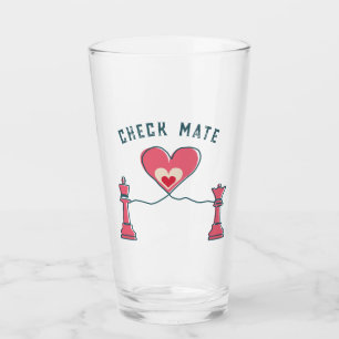 Retro Lovely Fun Valentine Gifts Checkmate Chess Glass