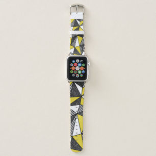 Retro Low Poly Geometric Pattern Apple Watch Band