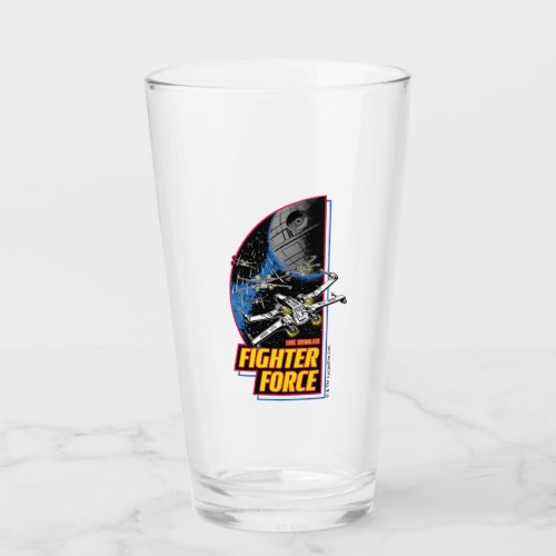 Retro Luke Skywalker Fighter Force X_Wing Badge Glass