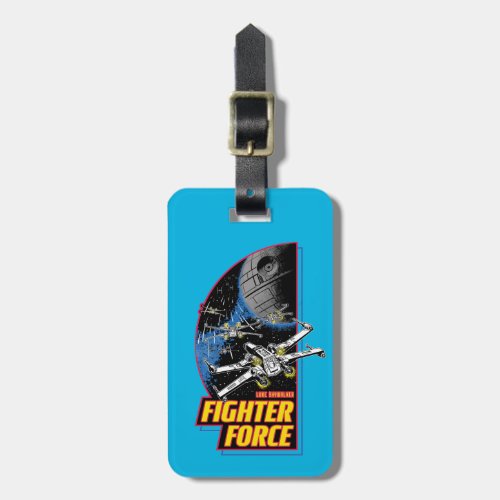 Retro Luke Skywalker Fighter Force X_Wing Badge Luggage Tag