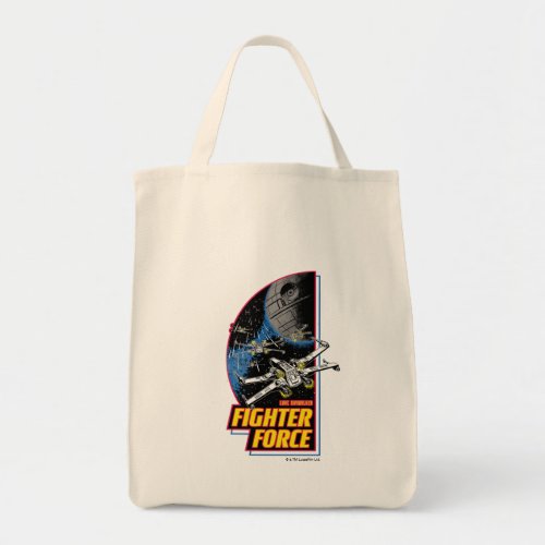Retro Luke Skywalker Fighter Force X_Wing Badge Tote Bag