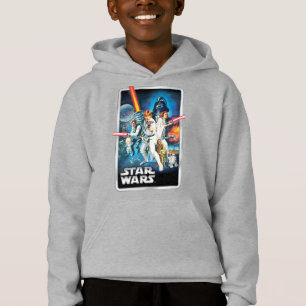Retro Luke Skywalker, Leia, & Han Solo Theatrical Hoodie