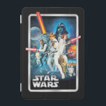 Retro Luke Skywalker, Leia, & Han Solo Theatrical iPad Mini Cover<br><div class="desc">The ultimate "Old School" Star Wars look from Star Wars: Episode IV - A New Hope. This design recreates the classic silver-bordered cardback art that defined a generation. Featuring the original cast in their most heroic poses, it’s a timeless tribute to the saga's 1977 beginnings. Bold, colorful, and 100% authentic...</div>