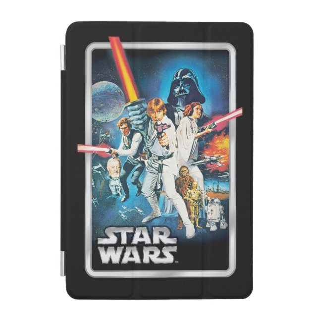 Retro Luke Skywalker, Leia, & Han Solo Theatrical iPad Mini Cover (Front)