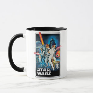 Retro Luke Skywalker, Leia, & Han Solo Theatrical Mug