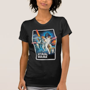 Retro Luke Skywalker, Leia, & Han Solo Theatrical T-Shirt