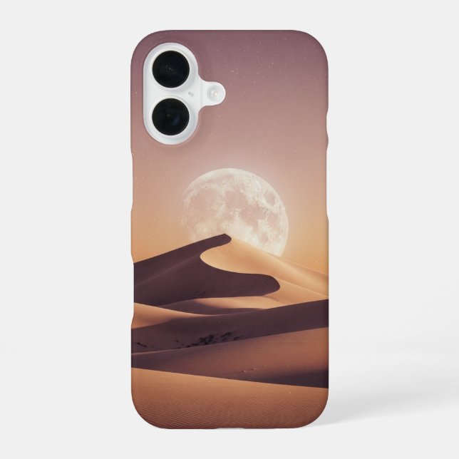 Retro Lunar Desert Iphone Case (Back)