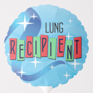 Retro Lung Recipient w/ Donate Life 2 sided Balloon