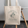 Retro Luxe Beach Social Club Logo Bachelorette  Tote Bag
