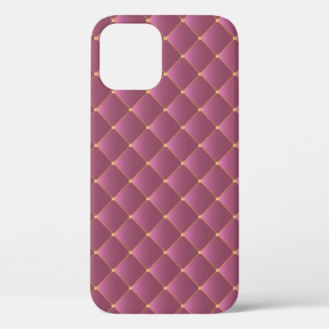 Retro Luxury: Pink Gold Chain Pattern Case-Mate iPhone Case (Back)