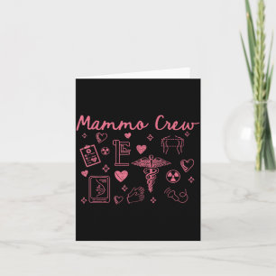 Retro M Crew Radiology Valentines M Technologist Card
