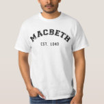 Retro Macbeth T-shirt at Zazzle