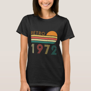 Retro Made In 1972 Birthday 50 Years Old T-Shirt