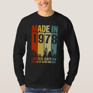 Retro Made In 1978 45 Years Of Being Awesome T-Shirt