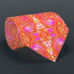 Retro Magenta and Autumn Colors Floral Swirl Neck Tie<br><div class="desc">This Patterned Necktie features an Abstract Retro Magenta and Autumn Colors Floral Swirl with Hot Pink,  Yellow,  Orange and White Accents. The result is a colorful,  cool,  abstract nature painting that you will love!</div>