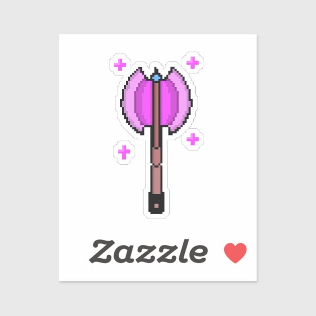 Retro Magical Axe Sticker (Sheet)