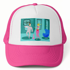 Retro Magical Genie Trucker Hat