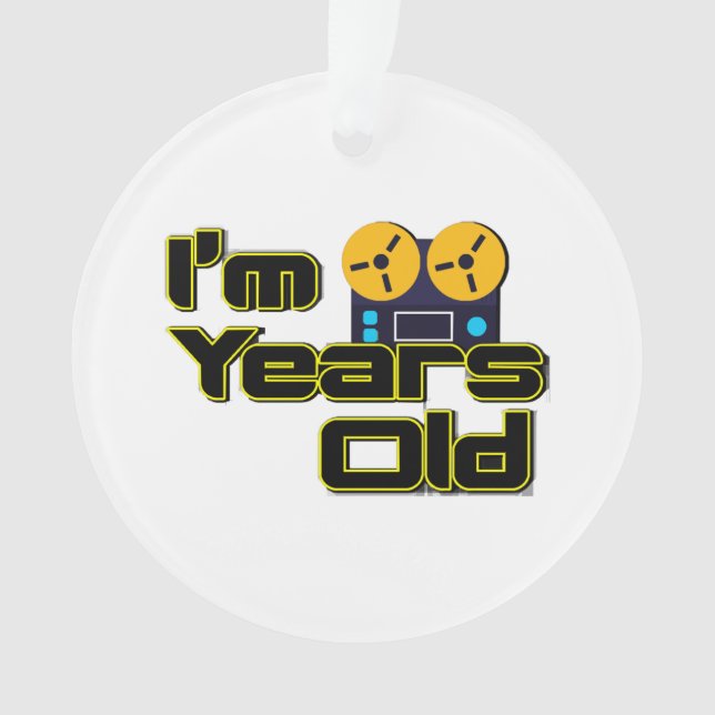 Retro Magnetophon reel-to-reel player Ornament (Front)